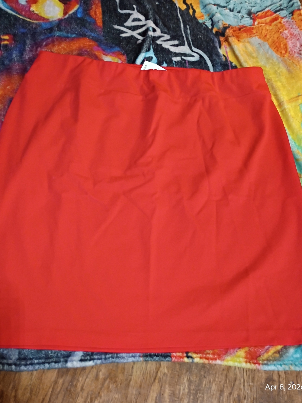 Ashley Stewart Red Mini Skirt